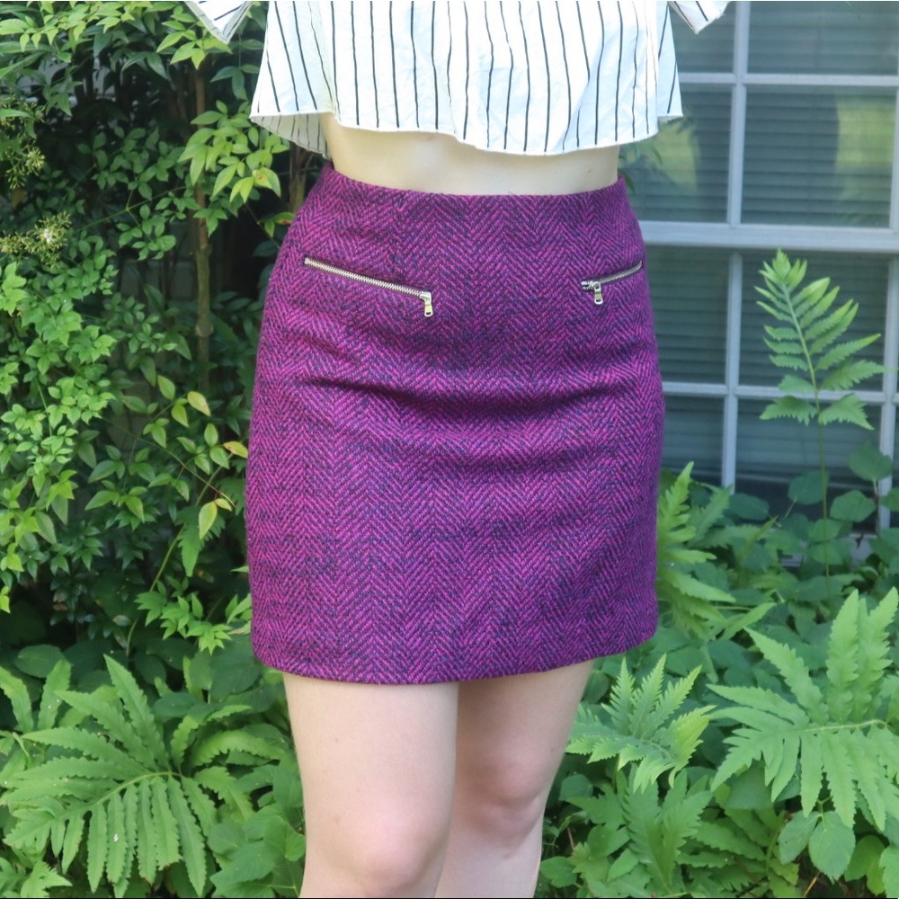 Pencil Skirt With Zippers and Pockets